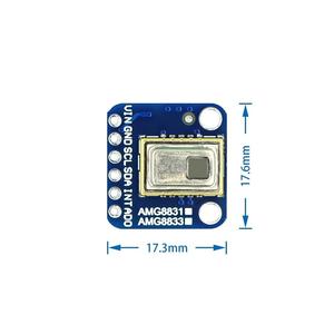 Módulo de sensor de temperatura de matriz de cámara termográfica AMG8833 IR 8x8 para Raspberry Pi