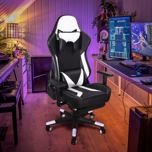 Embroidery Logo Race Chair Cheap Price Movable 360 Swivel Height Adjustable Gamer Racing <strong>Computer</strong> Gaming Chair with Footrest - Product Image 6
