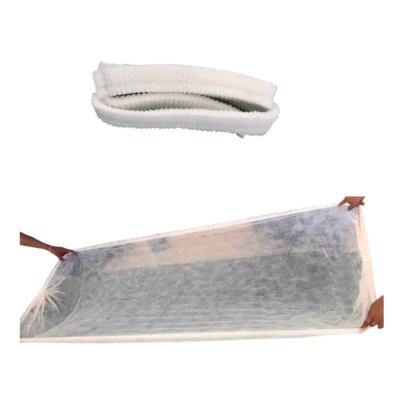 2023-2024 New Arrival Folded in Strip Machine Made Disposable Fitted Sheets with Elastic Massage Bed Sheets Covers for Spa Beaut