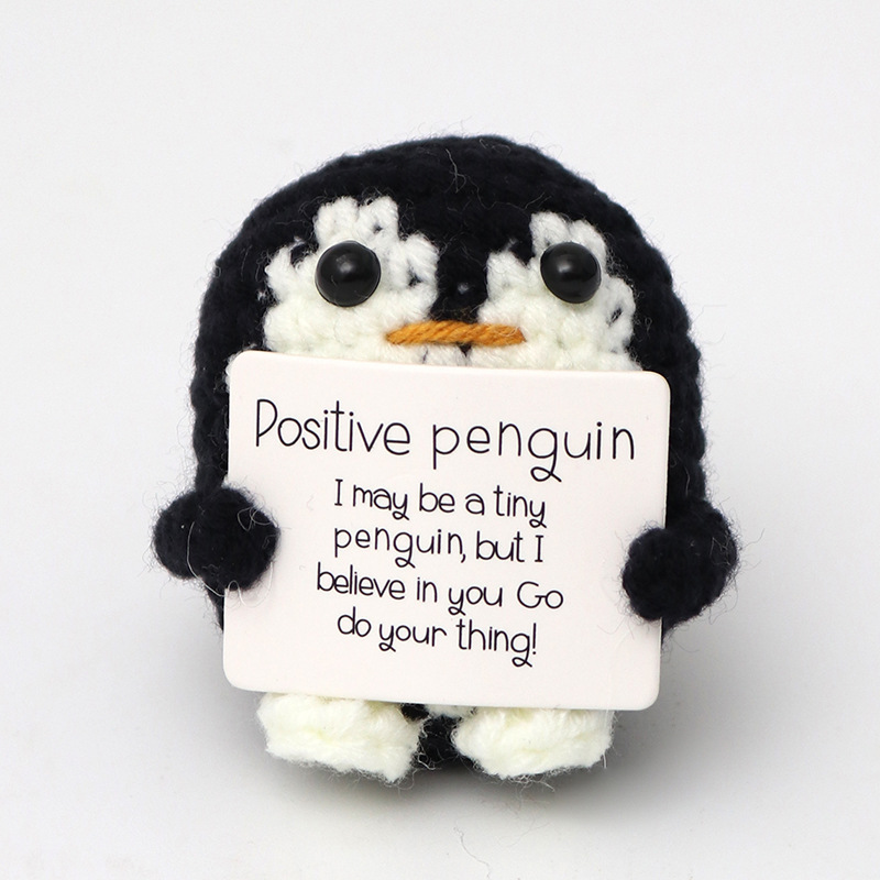 Carte de pingouin noir p