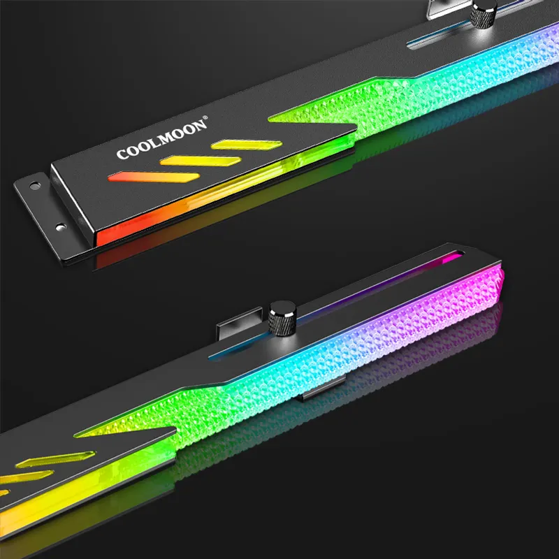 COOLMOON Design popolare GPU Supporter GT8 OEM RGB accessori per PC Gaming di alta qualità 5 v3pin ARGB SYNC Computer supporto GPU