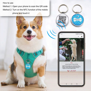 แท็ก RFID ตั้งโปรแกรมได้รหัส QR กลม13.56MHz ติดตามสัตว์เลี้ยงปลอกคอสุนัข NFC อีพ็อกซี่/ป้ายโลหะ RFID ID บรรจุภัณฑ์ที่ปรับแต่งได้ - Product Image 5