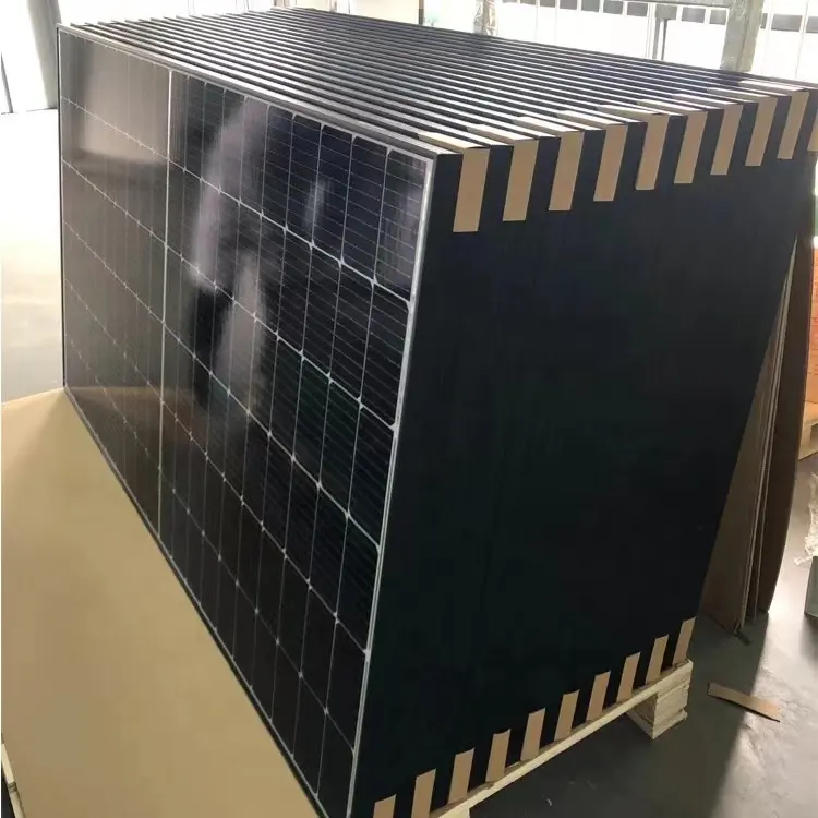 Machine de fabrication de panneaux solaires TDC EU 450w 440w 460w cellules 182mm entièrement noires pour kit de panneau solaire pour abri de voiture système de toit solaire pour abri de voiture