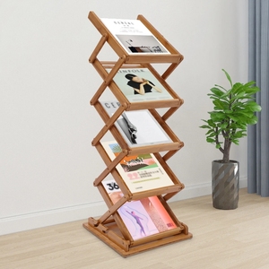 Portariviste in bambù con ripiano pieghevole a 5 strati - Product Image 6