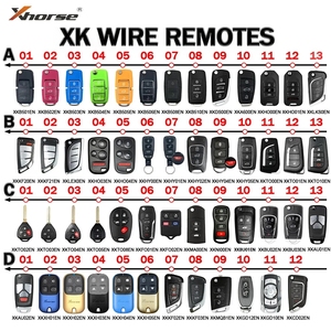 Xhorse VVDI Universal XK telecomandi cablati chiavi per auto B5/FO/MQB/KF/HO/AU/TO/HY/BU Style per VVDI2 MINI Key Tool MAX Pro Key Programmer - Product Image 2
