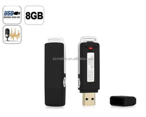 Grabadora de sonido de voz USB 8G, 3-6h de duración de grabación, grabadora de sonido de voz MP3, batería recargable integrada, grabadora de voz USB - Product Image 2