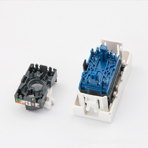 Utp Cat6 Toolless Keystone Jack 45*22.5 Cat6 Rj45 Quick <strong>Connect</strong> French <strong>Type</strong> Keystone Jack Rj45 Faceplate With Shutter - Product Image 4