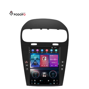 Podofo 9.7&quot; Car Radio for Dodge <strong>Journey</strong>(JCUV)/Fiat Freemont 2012-2014 CarPlay Android Auto GPS WiFi BT FM Android 13 Auto Parts