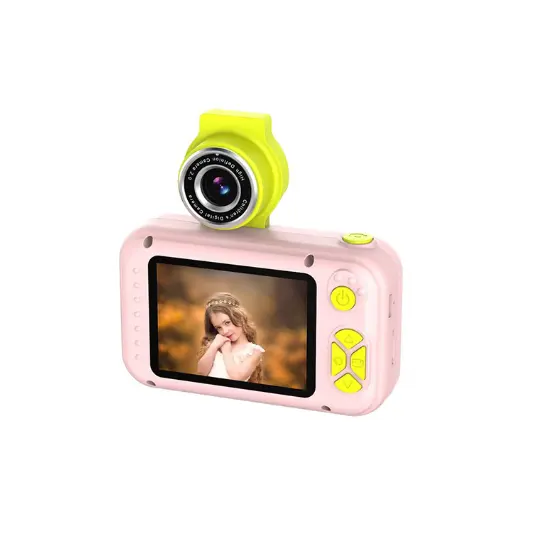 Mini appareil photo numérique rotatif à 180 degrés, batterie Rechargeable vidéo, écran LCD de 2.4 pouces, caméra pour enfants, nouveau Style