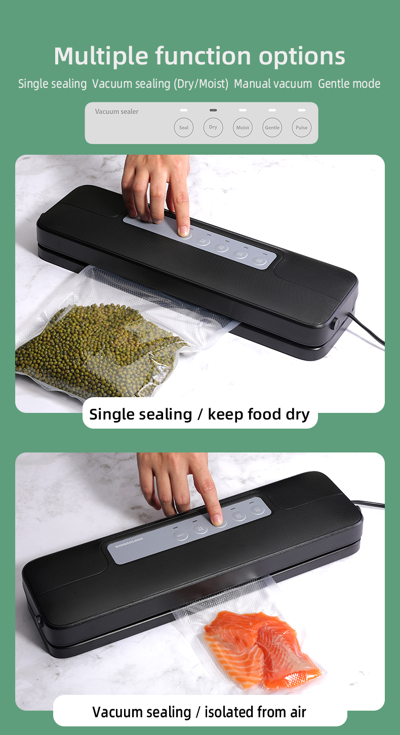 2022 New Household Detachable Vacuum Food Sealer Washable Vaccum Packing Machine for Home Use