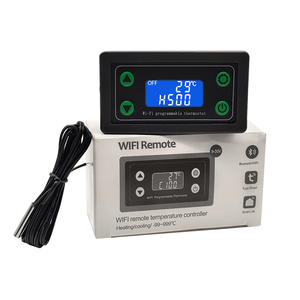 Pantalla digital de alta precisión Wi-fi Controlador de temperatura remoto Calefacción Refrigeración Control de temperatura Termostato con sensor - Product Image 5