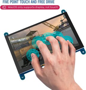 Monitor Touch Screen capacitivo da 5 pollici Raspberry Pi Touchscreen 800*480 IPS - Product Image 2
