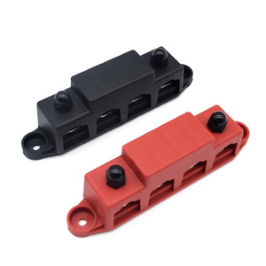 DC otobüs çubukları güç dağıtım çubuğu Auto 12V otomatik araba için kapak ile 4 yollu bara tekne - Product Image 3