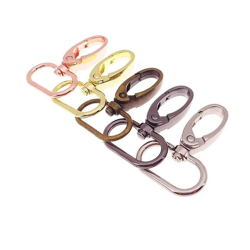 Metal Snap Hook Swivel Eye Trigger Clip Clasp Various Colors Available