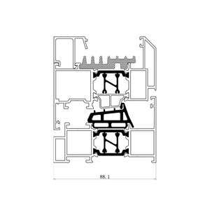 Modern Custom-made <strong>Built</strong>-in Louvered Flat <strong>Windows</strong> for Both Interior and Exterior Tilt and Turn <strong>Window</strong> Use in Villas - Product Image 4