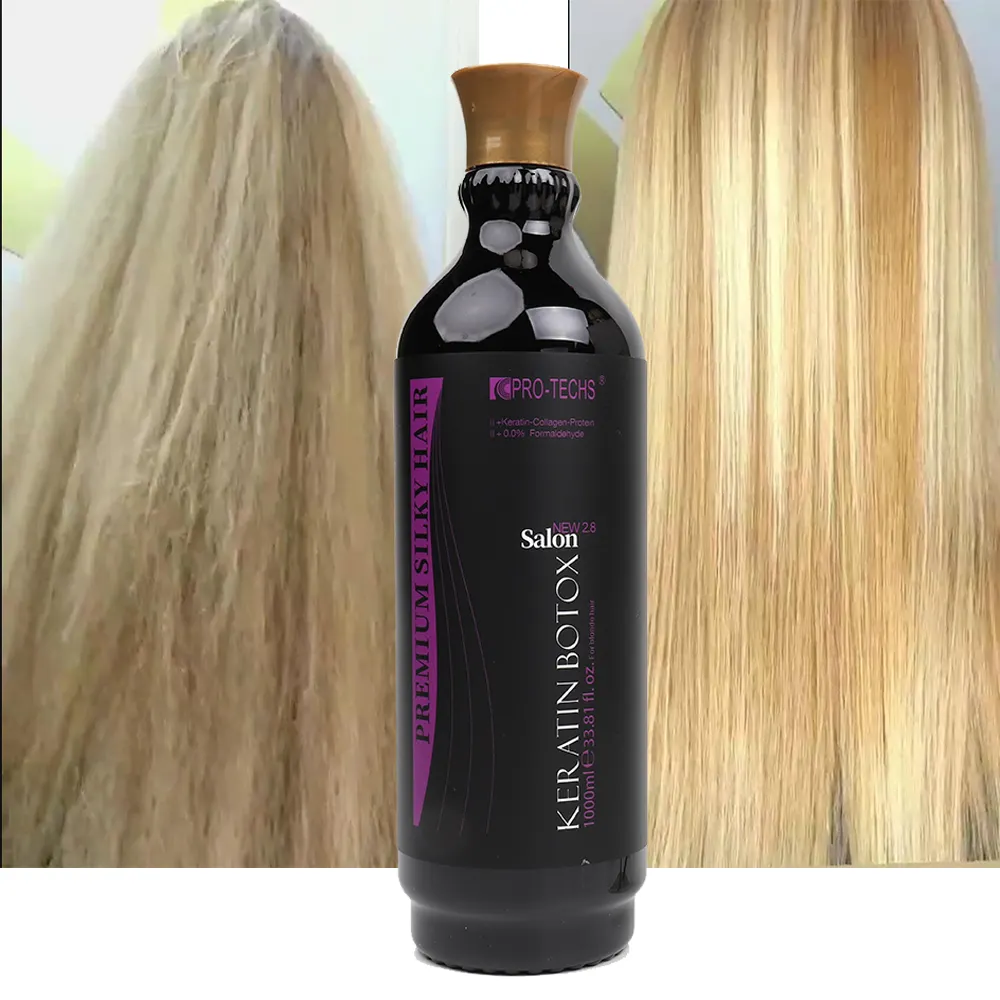 Hot Sale Salon Use Keratin Silky and Smoothness Formaldehyde Free Keratin Hair Treatment for Blonde Hair