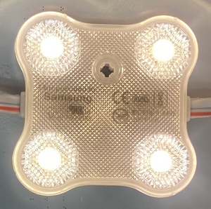 Dc12v 1.44w Led 4 cips kare 4leds 2835 Ip65 su geçirmez 170 derece arka Led modülü tabela için Samsung - Product Image 4