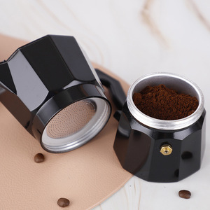 Moka pot <span class=keywords><strong>1</strong></span> <span class=keywords><strong>3</strong></span> 6 9 12 fincan <span class=keywords><strong>2</strong></span> 5 10 15oz çift vana pot pot seti espresso kahve bialetti paslanmaz çelik pot pot