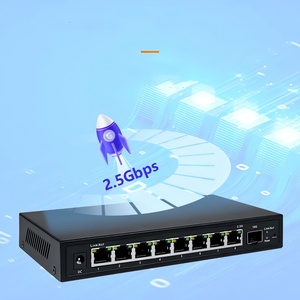 สวิตช์เครือข่าย4พอร์ต POE 5พอร์ตพร้อมสวิตช์10G SFP Port 2.5G PoE สำหรับดาต้าเซ็นเตอร์เครือข่ายบ้าน ISP - Product Image 6