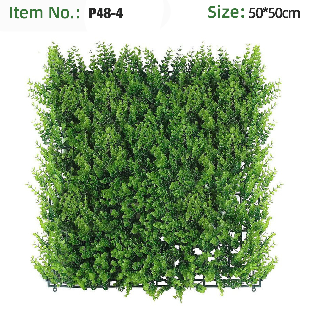 Solid Light Green Eucalyptus Grass Wall Panel