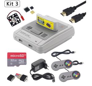 Retroflag-funda Raspberry Pi Kit 3B 3B + 3 Modelo B Superpi, carcasa con ventilador, disipador de calor, gamepad RPI Retro, juego de consola