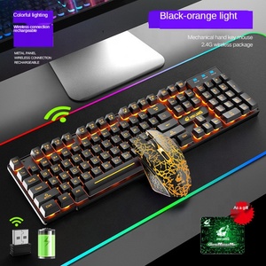 Teclado inalámbrico para juegos, USB, 2,4G, personaje ajustable, luminoso, recargable, suspendido - Product Image 2