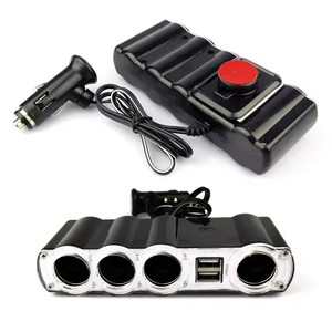 12V - 24V 4路多插座汽车充电器汽车汽车点烟器插座分路器 & 双USB端口插头适配器 - Product Image 4
