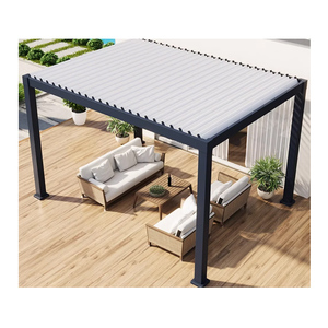 Elegant Aluminum <strong>Patio</strong> Gazebo Commercial Use Waterproof &amp; Windproof Design Easy Assembly &amp; Rodent Proof for Backyard Poolside - Product Image 6