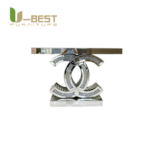 U-Best high-end โต๊ะกระจกคริสตัลที่ทันสมัยดีไซน์หรูหราโต๊ะแต่งหน้าห้องโถงสำหรับการเข้าโรงแรมวิลล่าหรือทางเดิน - Product Image 6