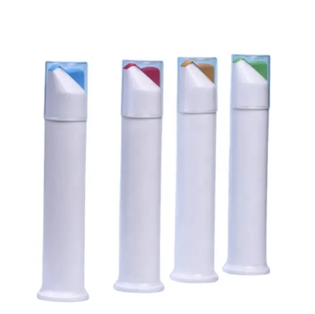 Sıcak satış 100ml 110ml diş macunu tüpleri konteyner özelleştirmek Logo havasız pompa tüp şişesi diş macunu için botol plastik