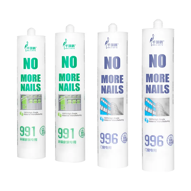 Nail Free Adhesive Glue Sealant Liquid Nail Acetic Silicone Sealant For Glass Floor And Deck Construction Adhes