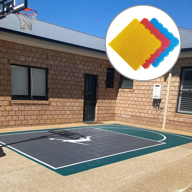 Пластмассовая плитка для баскетбольной площадки