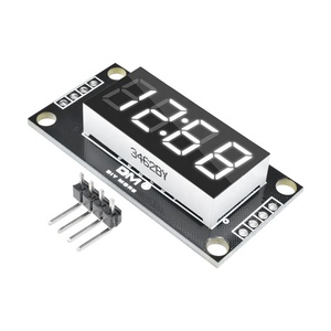 TM1637 Display a LED digitale bianco a 4 cifre 0.36 tubo decimale 7 segmenti orologio modulo a doppio punto 0.36 pollici - Product Image 1
