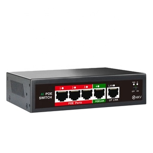 POE anahtarı 48V aktif 4/6/8 portIEEE 802.3 AF/AT 52W dahili güç 250 metre uzun mesafe için uygun IP kamera, WAP, cctv - Product Image 1