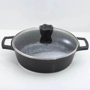 Kaplama pişirme setleri Die yapışmaz şap pişirme tencere ve tavalar tencere setleri amerikan tarzı Cast 10 adet cam kapak - Product Image 2