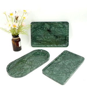 Sản Xuất Tại Trung Quốc Bắc Âu Tùy Chỉnh Đá Cẩm Thạch Bột Ban Sang Trọng Tự Làm Hình Chữ Nhật Đen Đá Cẩm Thạch Khay Sắp Xếp Bàn Khay Lưu Trữ - Product Image 3