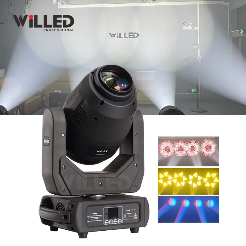 Cabezal móvil de haz de luz bsw 250 para escenario, cabezal de haz de luz led con zoom de 250w para DJ, discotecas, bodas, eventos y fiestas