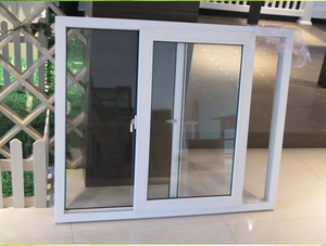 Marcos de ventana de vinilo de último diseño para ventanas de deslizamiento horizontal upvc de doble acristalamiento - Product Image 4