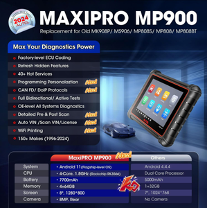 高性能MP900診断システム-J2534プログラミングECUコーディングトポロジマッピング28 + 自動ツールのリセット - Product Image 6