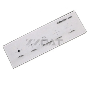 Fábrica 909 Portaobjetos de calibración de microscopio Portaobjetos de microbiología de laboratorio de vidrio - Product Image 3