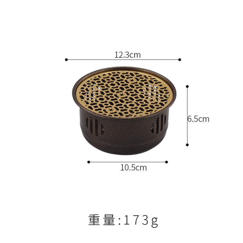 Large round tea warmer (black)