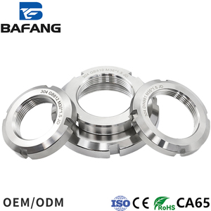 Có khía ngón tay cái 304 thép không gỉ Vòng Nut gb812 rãnh vòng Nut mang khóa chính xác Vòng NUT - Product Image 3