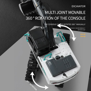 Yüksek teknoloji RC ekskavatör 2.4Ghz 9 kanal uzaktan kumanda mühendislik DAMPERLİ KAMYON alaşım simüle otomobil modeli elektronik oyuncaklar - Product Image 3