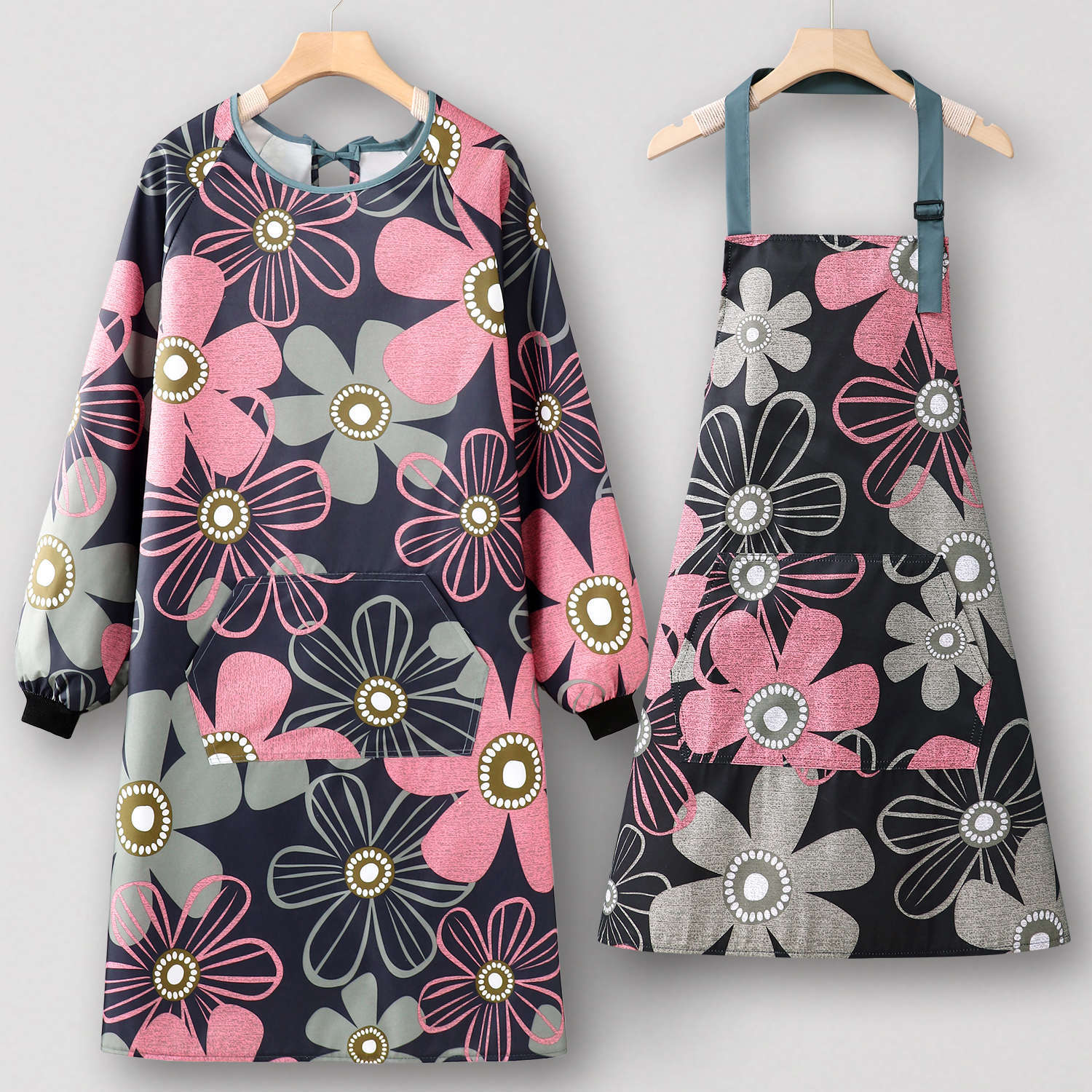 Violet imperméable, manches longues ajustables + Col montant