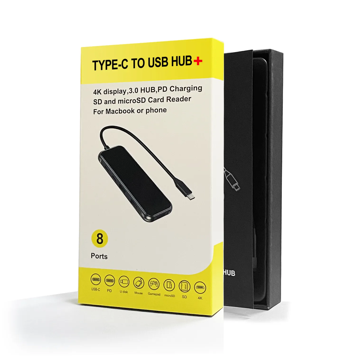 Portatile piccolo Hub USB 6 in 1 USB Hub C multiporta 4K 6 porta USB 3.0 tipo C Hub adattatore per iPad Pro