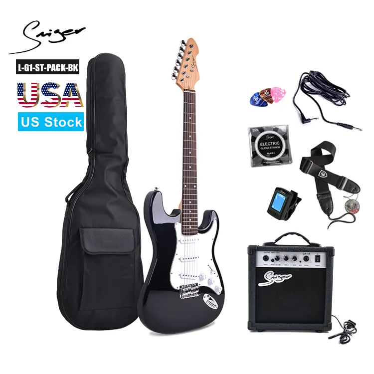 L-G1-ST SMIGER brand Made in China e-shop prezzo all'ingrosso Custom beginner st kit per chitarra elettrica pack