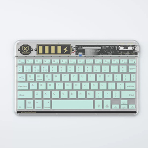 Teclado portátil Para Laptop Tablet 10 polegada Backlit Teclado Bluetooth Mini Iluminado Transparente RGB Teclado Sem Fio Para ipad