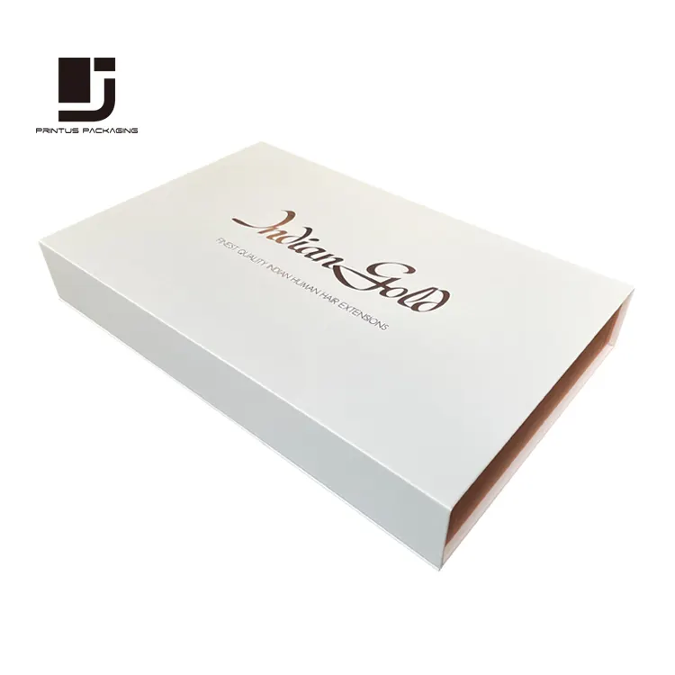 Caja de papel de regalo de gel blanqueador dental, logo personalizado impreso