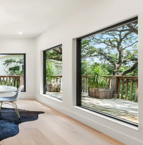 Kunden spezifisches festes Aluminium fenster für Wohn-und gewerbliche Zwecke im Freien Wind dichte Funktion Zeitgenössisches Glas design - Product Image 6
