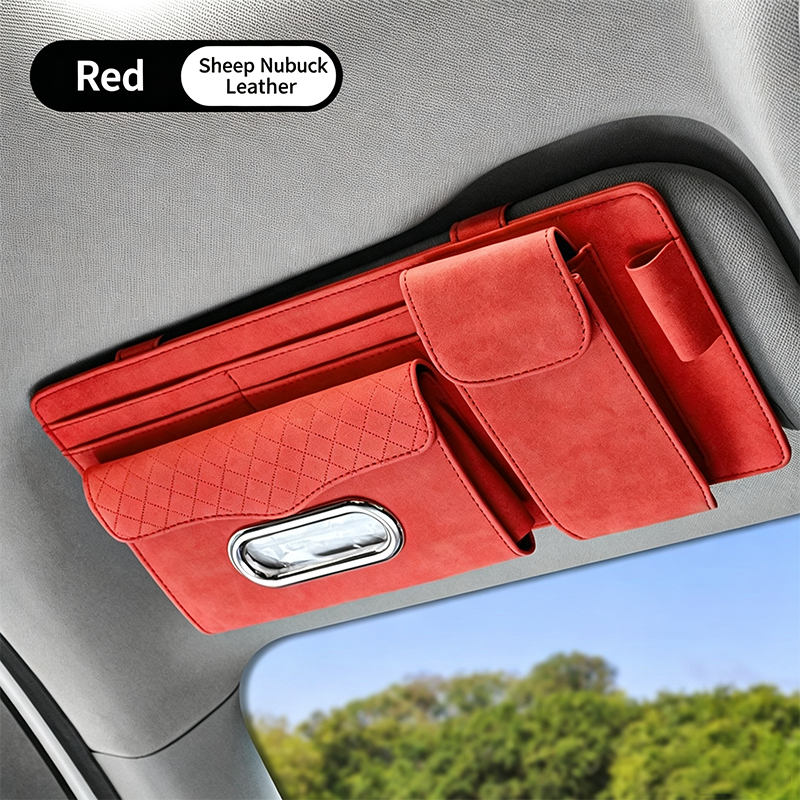 Cuero Nobuck Rojo